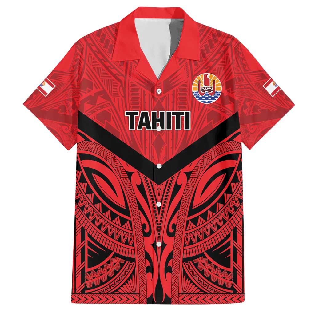 Tahiti Football Custom Hawaiian Shirt Toa Aito Go Champions LT9 Red - Polynesian Pride
