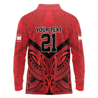 Tahiti Football Custom Long Sleeve Polo Shirt Toa Aito Go Champions