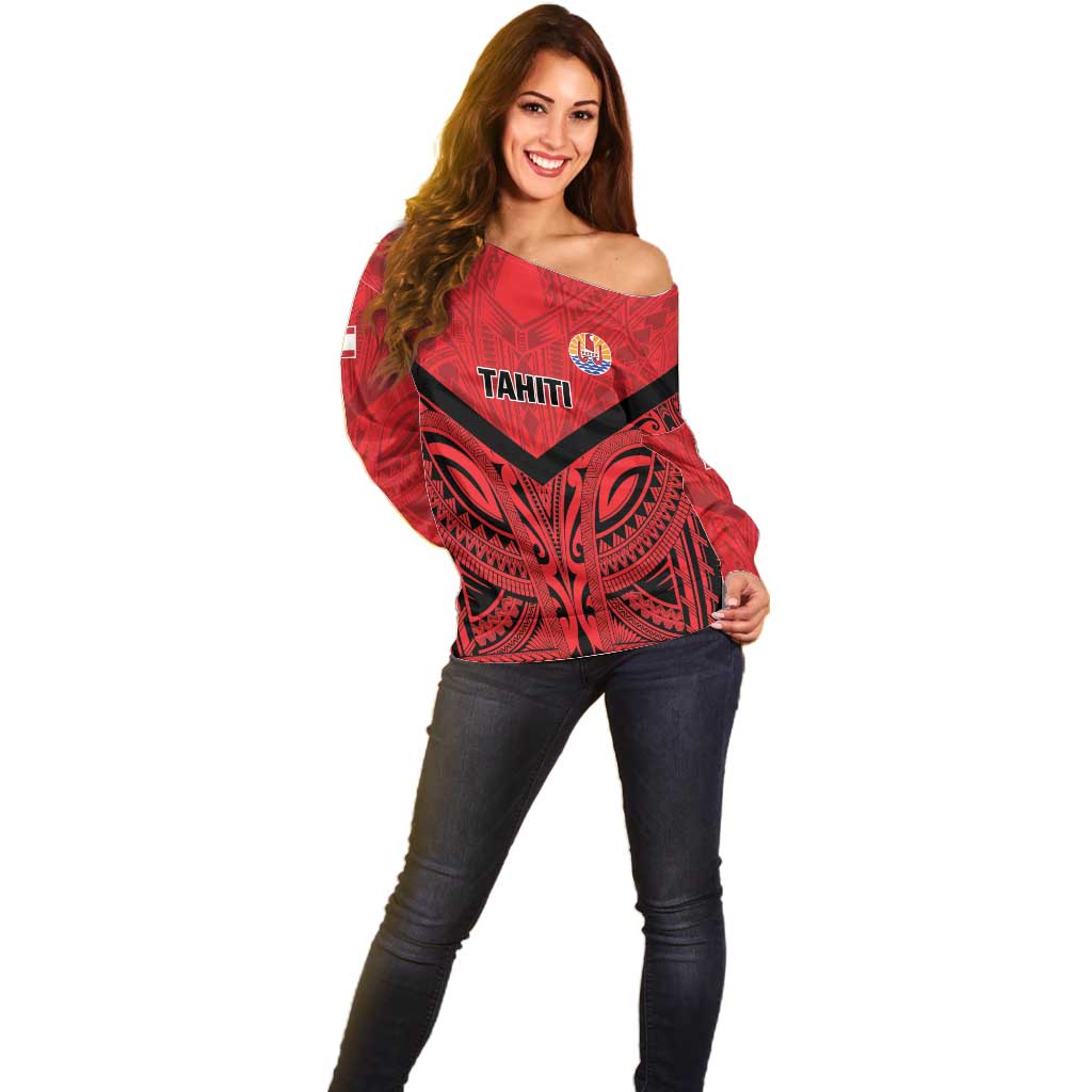 Tahiti Football Custom Off Shoulder Sweater Toa Aito Go Champions