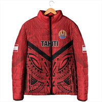 Tahiti Football Custom Padded Jacket Toa Aito Go Champions - Polynesian Pride