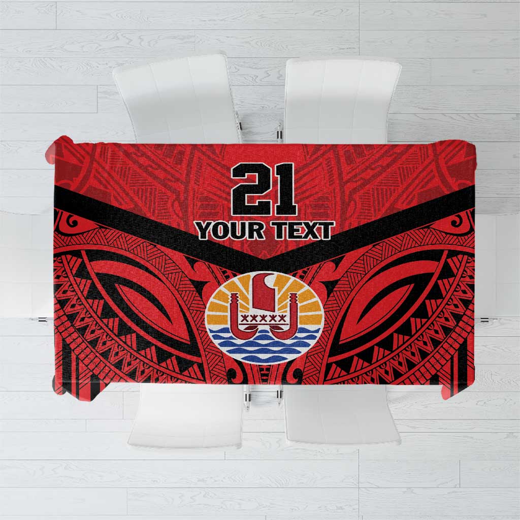 Tahiti Football Custom Tablecloth Toa Aito Go Champions LT9 Red - Polynesian Pride