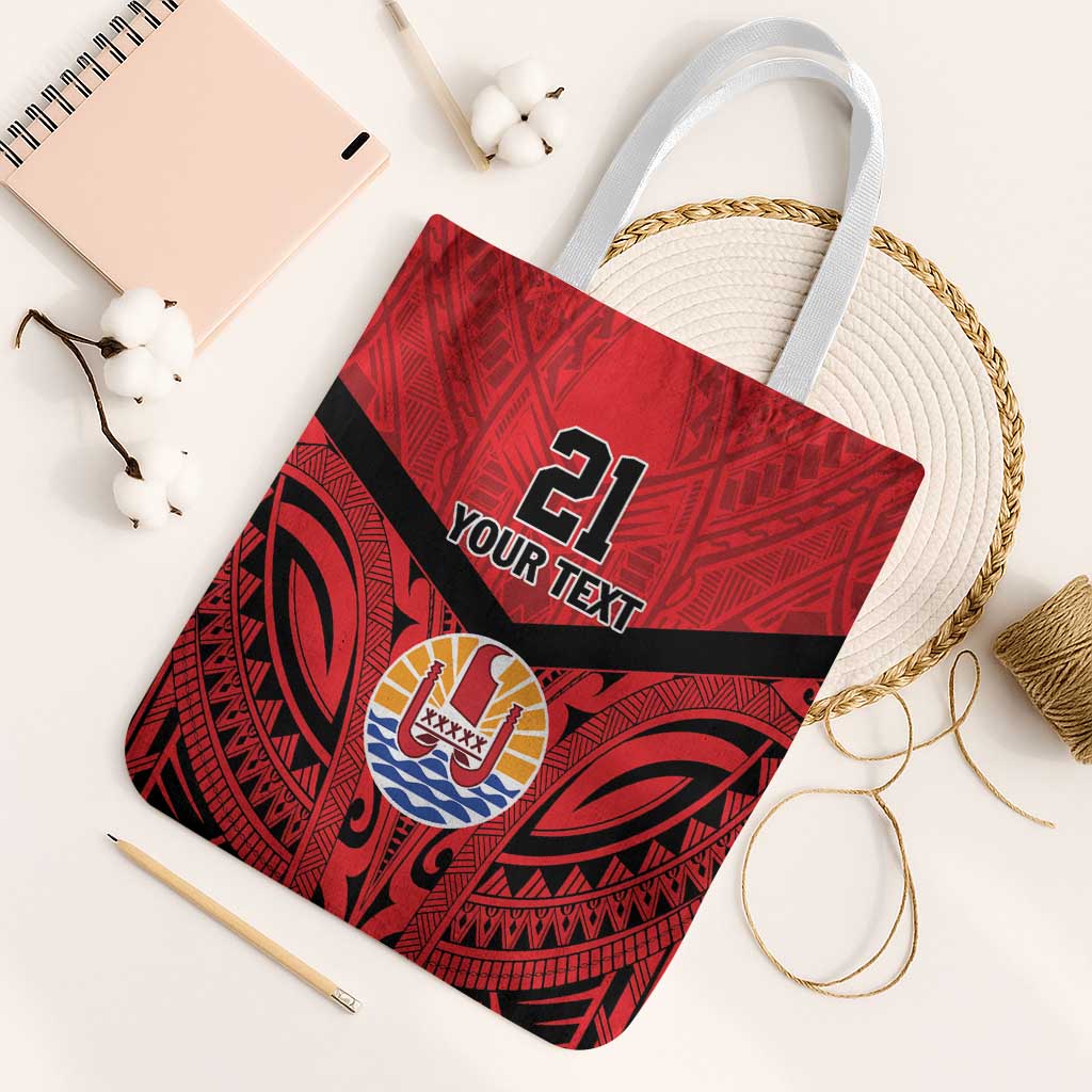 Tahiti Football Custom Tote Bag Toa Aito Go Champions - Polynesian Pride