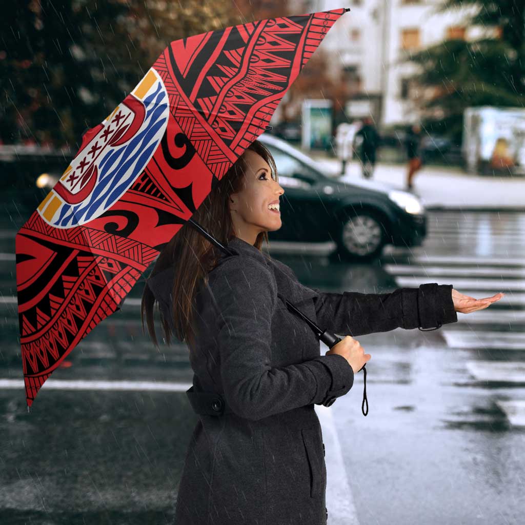 Tahiti Football Custom Umbrella Toa Aito Go Champions - Polynesian Pride