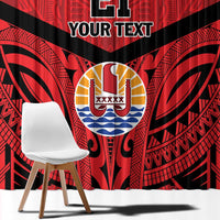 Tahiti Football Custom Window Curtain Toa Aito Go Champions