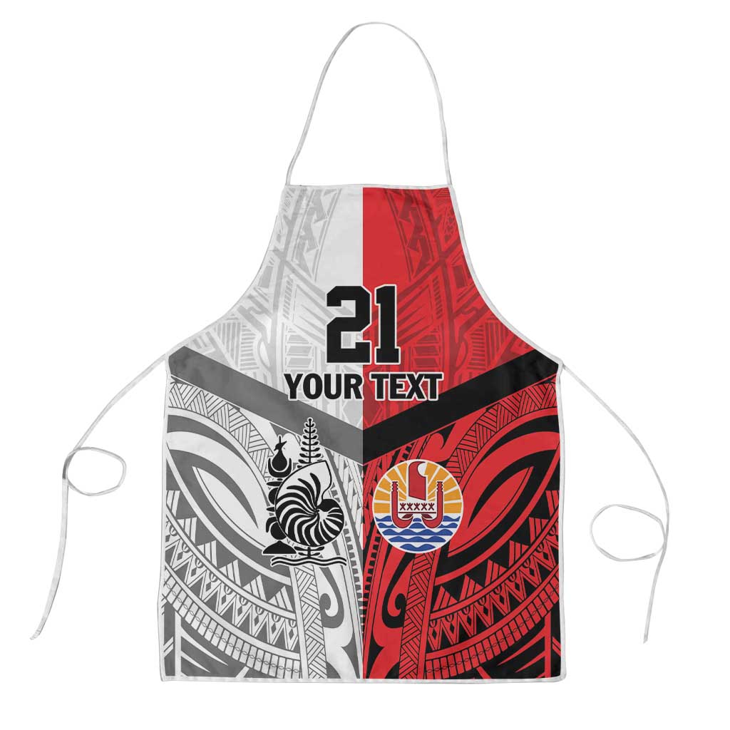 New Caledonia-Tahiti Football Custom Apron Together Go Champions LT9 Art - Polynesian Pride