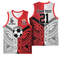 New Caledonia-Tahiti Football Custom Basketball Jersey Together Go Champions - Polynesian Pride