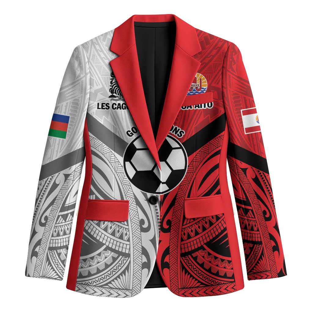 New Caledonia-Tahiti Football Custom Blazer Together Go Champions - Polynesian Pride