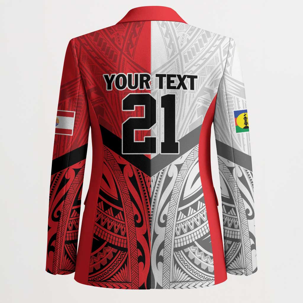 New Caledonia-Tahiti Football Custom Blazer Together Go Champions - Polynesian Pride
