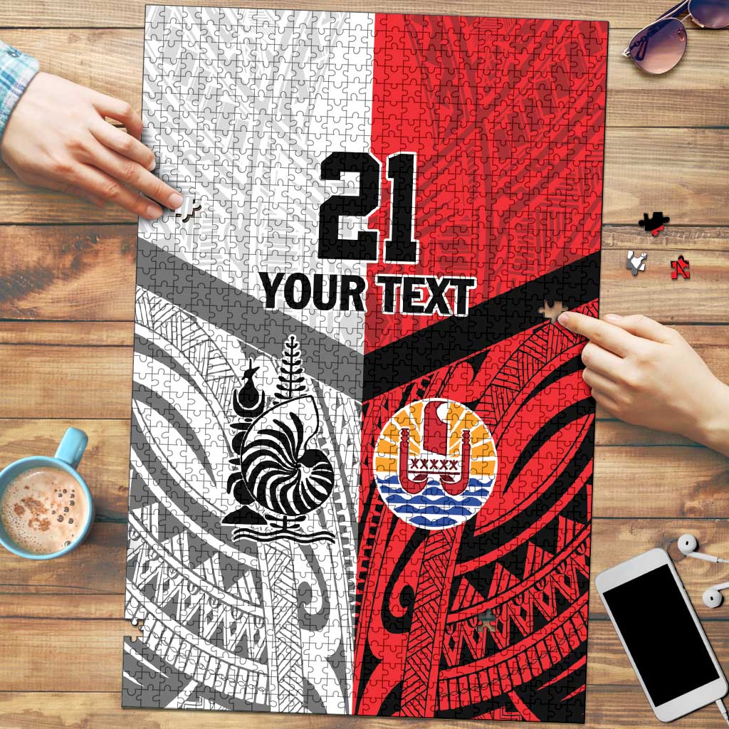 New Caledonia-Tahiti Football Custom Puzzle Together Go Champions - Polynesian Pride