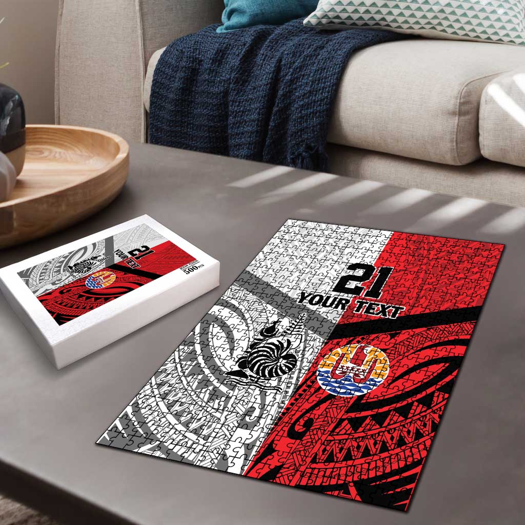 New Caledonia-Tahiti Football Custom Puzzle Together Go Champions - Polynesian Pride