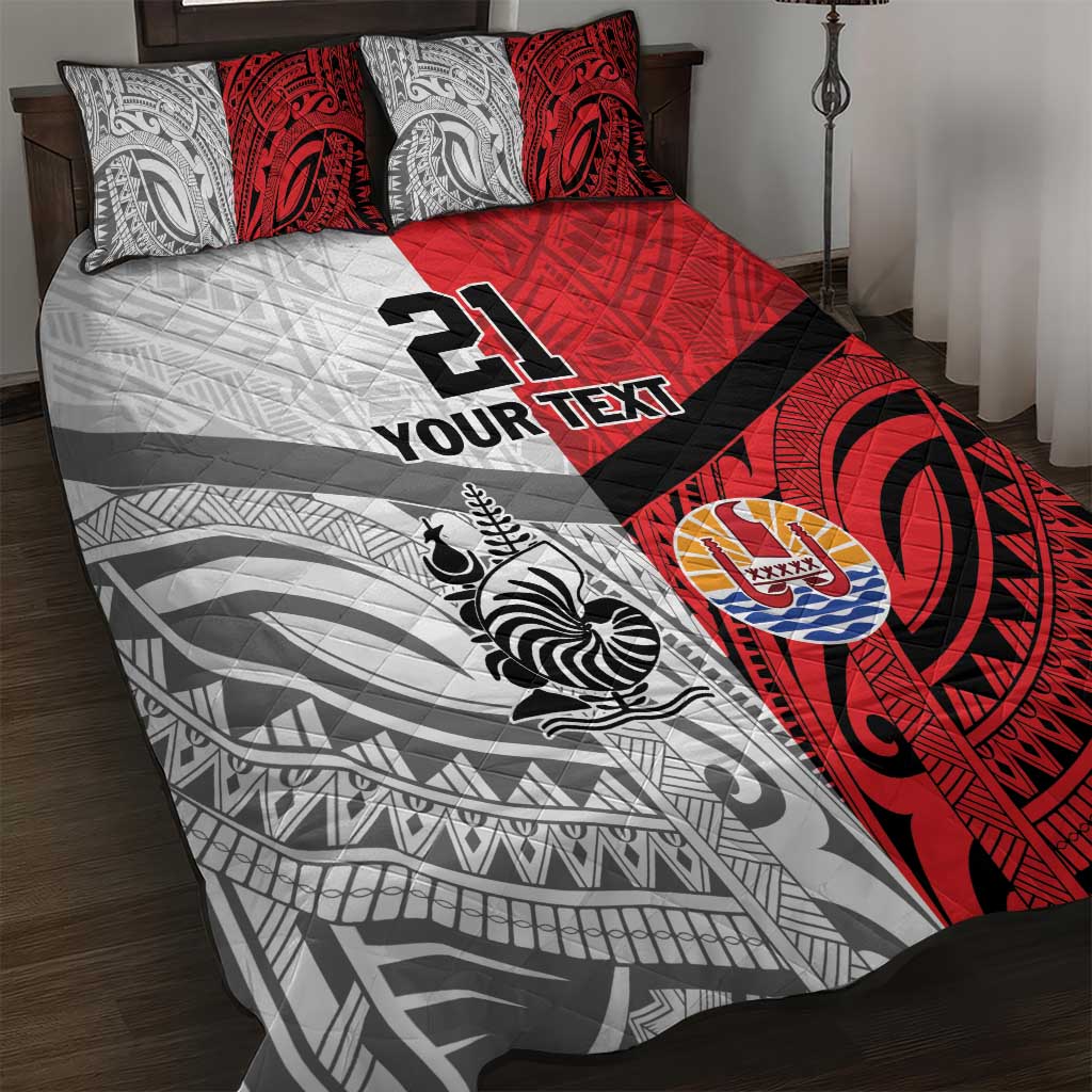 New Caledonia-Tahiti Football Custom Quilt Bed Set Together Go Champions LT9 Art - Polynesian Pride
