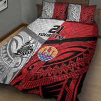 New Caledonia-Tahiti Football Custom Quilt Bed Set Together Go Champions