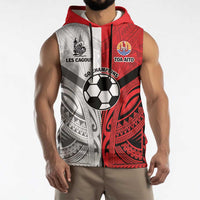 New Caledonia-Tahiti Football Custom Sleeveless Hoodie Together Go Champions - Polynesian Pride