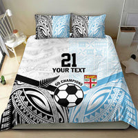 New Zealand-Fiji Football Custom Bedding Set Together Go Champions