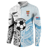 New Zealand-Fiji Football Custom Button Sweatshirt Together Go Champions LT9 - Polynesian Pride