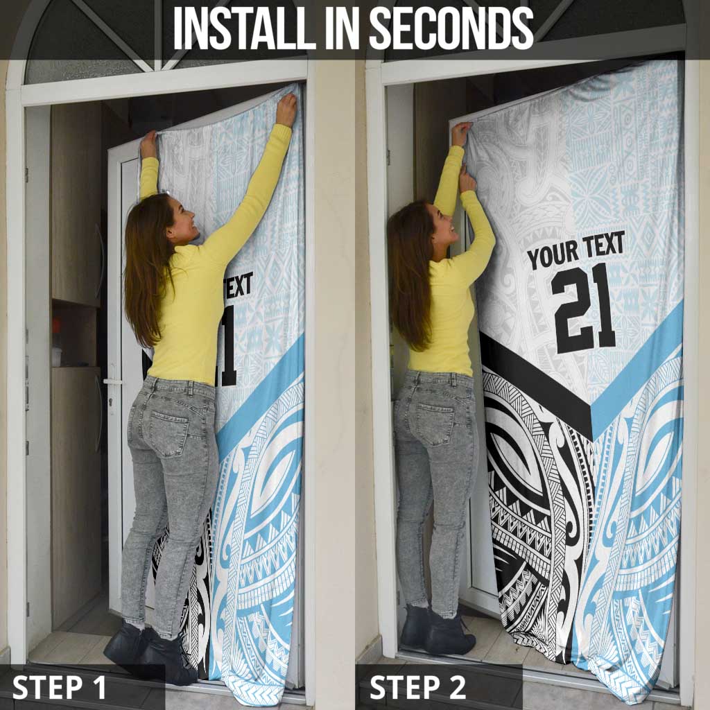New Zealand-Fiji Football Custom Door Cover Together Go Champions - Polynesian Pride