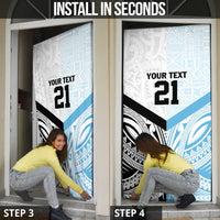 New Zealand-Fiji Football Custom Door Cover Together Go Champions - Polynesian Pride