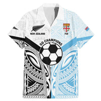 New Zealand-Fiji Football Custom Family Matching Mermaid Dress and Hawaiian Shirt Together Go Champions