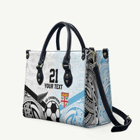 New Zealand-Fiji Football Custom Leather Bag Together Go Champions - Polynesian Pride