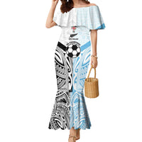 New Zealand-Fiji Football Custom Mermaid Dress Together Go Champions