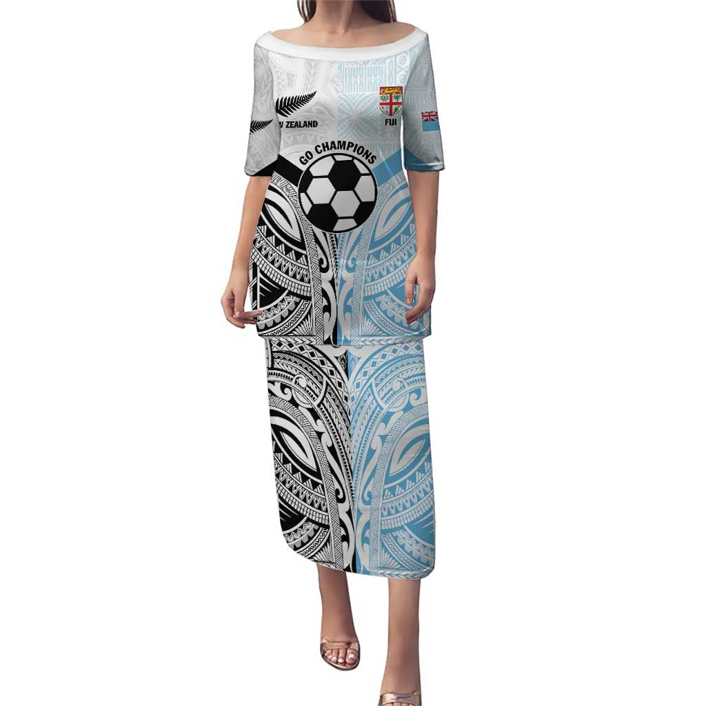 New Zealand-Fiji Football Custom Puletasi Together Go Champions