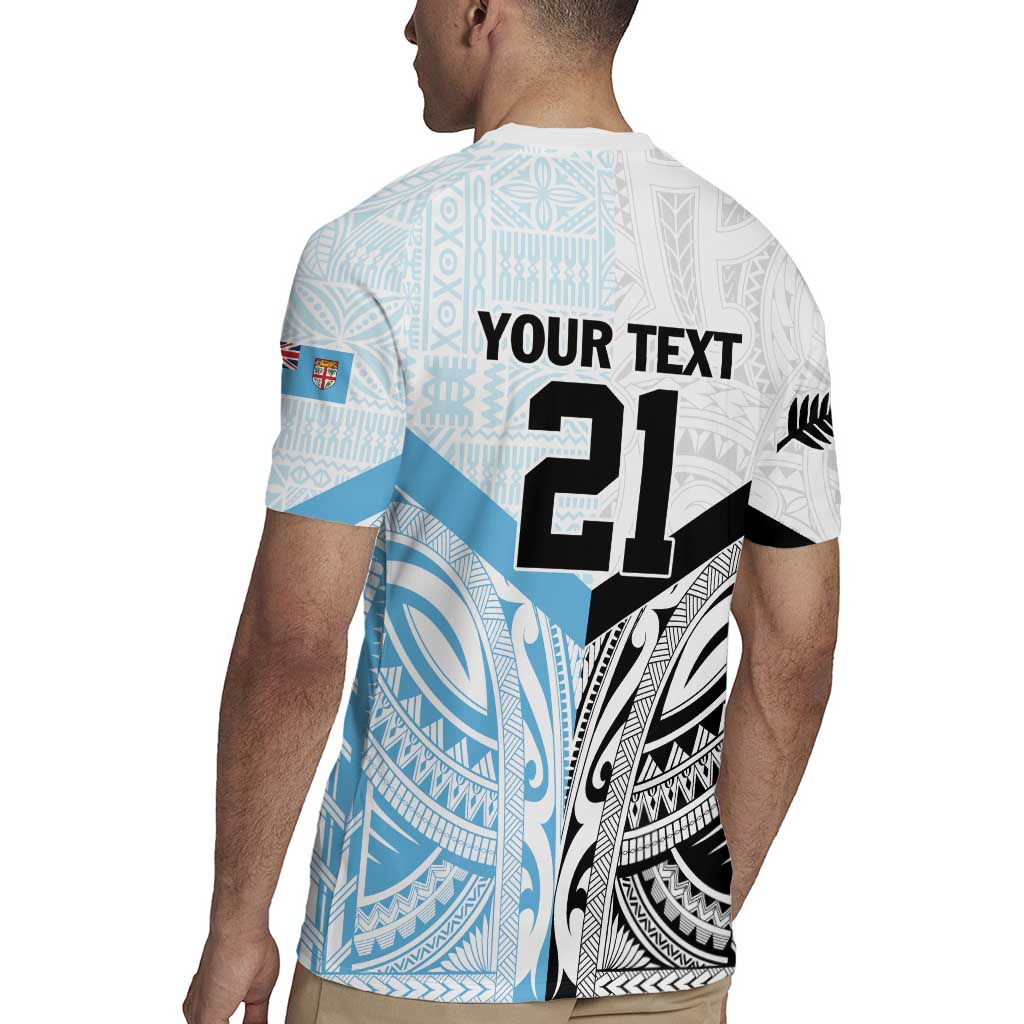 New Zealand-Fiji Football Custom Rugby Jersey Together Go Champions
