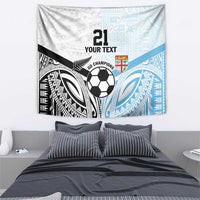 New Zealand-Fiji Football Custom Tapestry Together Go Champions