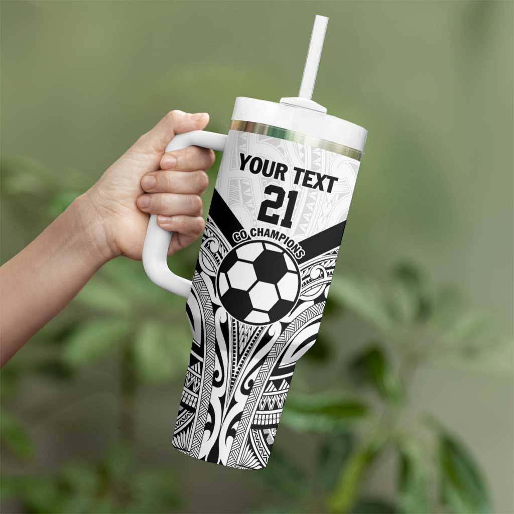 New Zealand-Fiji Football Custom Tumbler With Handle Together Go Champions