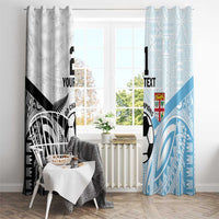 New Zealand-Fiji Football Custom Window Curtain Together Go Champions