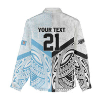 New Zealand-Fiji Football Custom Women Casual Shirt Together Go Champions