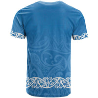 New Zealand Nurses Week T Shirt Maori Kowhaiwhai Blue Tribal