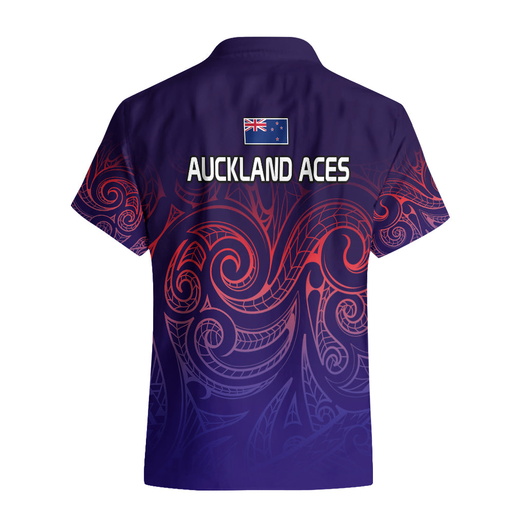 New Zealand Auckland Cricket Hawaiian Shirt Maori Traditional Ethnic Style LT9 - Polynesian Pride