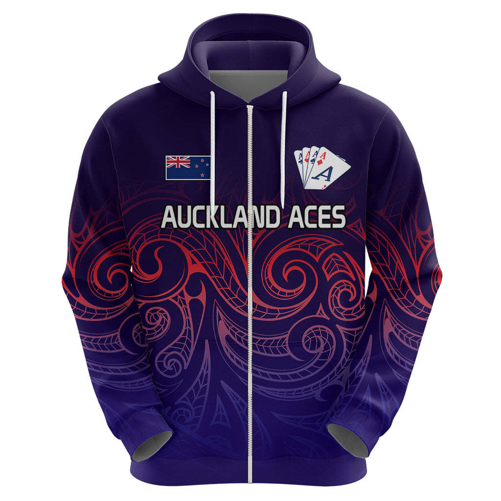 (Custom Text and Number) New Zealand Auckland Cricket Hoodie Maori Traditional Ethnic Style LT9 - Polynesian Pride