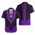 African Dashiki Hawaiian Shirt With Polynesian Pattern - Purple LT9 - Polynesian Pride
