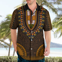 African Dashiki Hawaiian Shirt With Tapa Pattern - Gold LT9 - Polynesian Pride