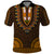 African Dashiki Polo Shirt With Tapa Pattern Gold LT9 Gold - Polynesian Pride