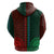 African Dashiki Hoodie With Tapa Pattern Half Green and Red LT9 - Polynesian Pride