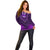 African Dashiki Off Shoulder Sweater With Tapa Pattern - Purple LT9 - Polynesian Pride