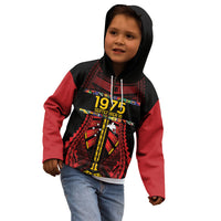 Independen Stet bilong Papua Niugini 1975 Kid Hoodie Red Tribal Papua New Guinea Province Flag LT9 - Polynesian Pride