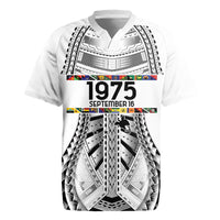 Independen Stet bilong Papua Niugini 1975 Rugby Jersey White Tribal Papua New Guinea Province Flag LT9 White - Polynesian Pride