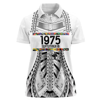 Independen Stet bilong Papua Niugini 1975 Women Polo Shirt White Tribal Papua New Guinea Province Flag LT9 Female White - Polynesian Pride