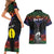 Personalised New Caledonia All Saints Day Couples Matching Short Sleeve Bodycon Dress and Hawaiian Shirt Candle Light with Polynesian Style