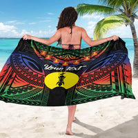 Personalised New Caledonia All Saints Day Sarong Candle Light with Polynesian Style