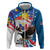 Personalized Filipino-American Hoodie The Eight-Rayed Sun with Bald Eagle
