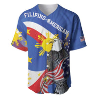 Personalized Filipino-American Baseball Jersey Philippines Coat Of Arms with Bald Eagle LT9 White - Polynesian Pride