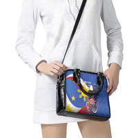 Personalized Filipino-American Shoulder Handbag Philippines Coat Of Arms with Bald Eagle
