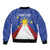 Personalized Pilipinas Eight-Rayed Sun Bomber Jacket Philippines Map With Polynesian Style