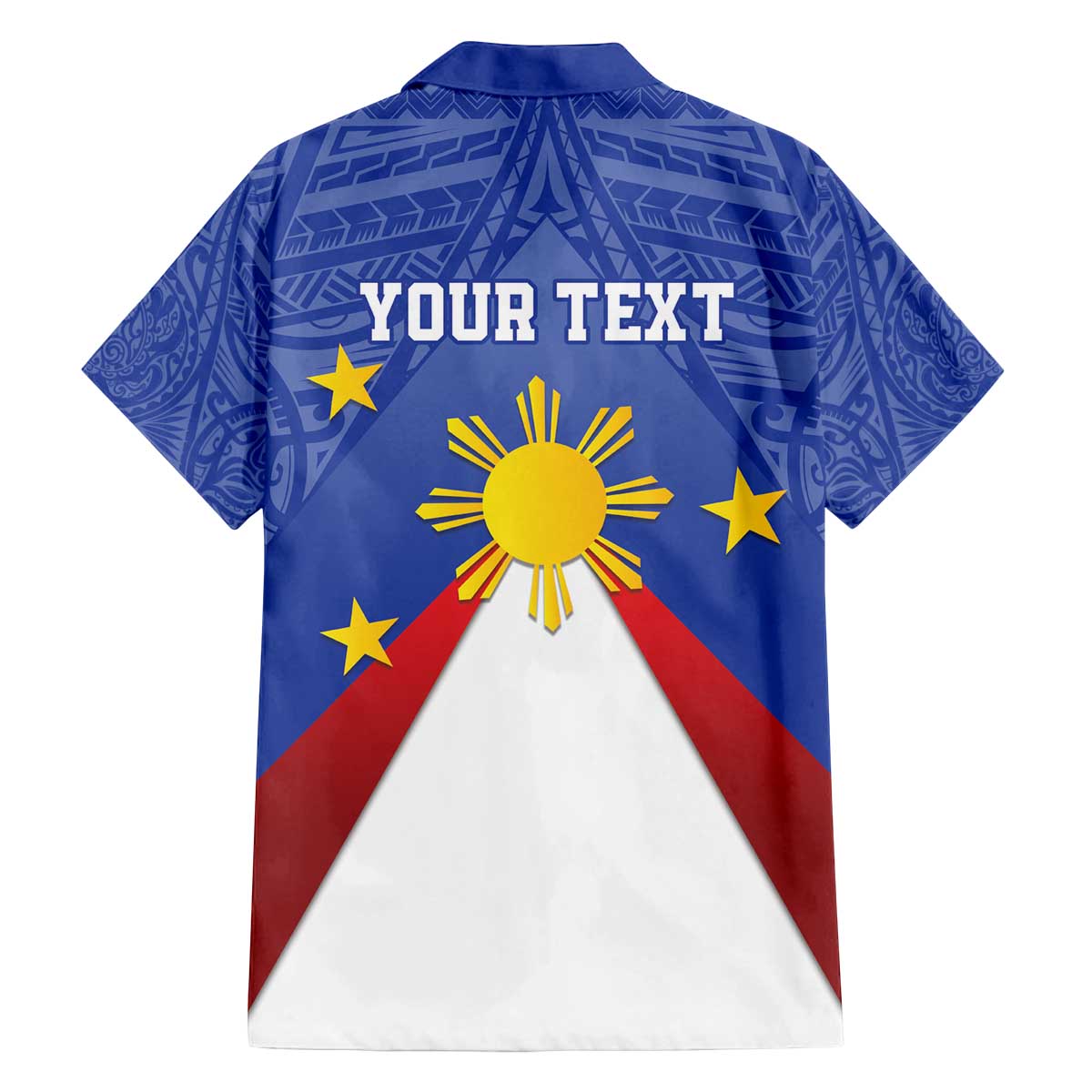 Personalized Pilipinas Eight-Rayed Sun Family Matching Puletasi and Hawaiian Shirt Philippines Map With Polynesian Style