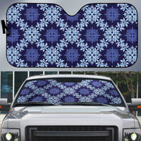 Palaka Hawaiian Quilt Seamless Pattern Auto Sun Shade - Polynesian Pride