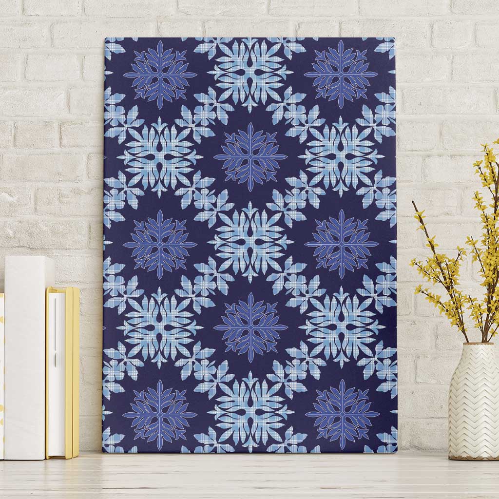 Palaka Hawaiian Quilt Seamless Pattern Canvas Wall Art - Polynesian Pride